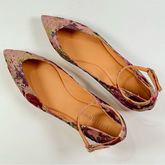 Sigerson Morrison Suzie Jacquard Ballet Flats Women’s Size 37.5 - Picture 6 of 8